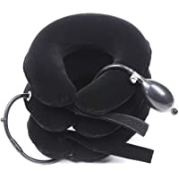 TAKIT Collarín Tracción Cervical Inflable Del Cuello - Para El Dolor De Cabeza Y Hombros - Tamaño Ajustable- Duradero Y…